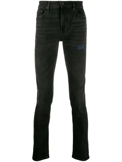 John Varvatos Skinny Fit Jeans In Black