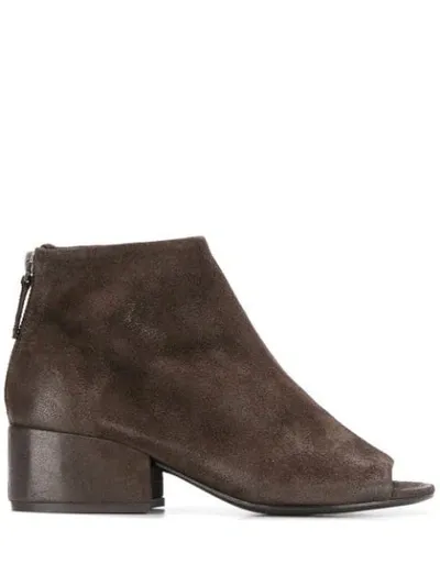 Marsèll Chunky-heel Open-toe Boots In Brown