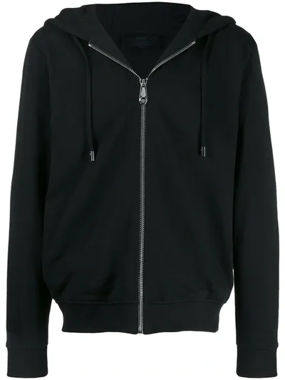 Philipp Plein Skull Hooded Jacket In Black