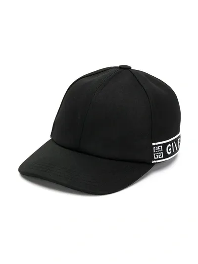 Givenchy Kids' Logo Print Cap In Black