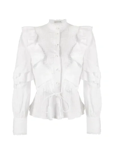 Etro Ruffled Design Blouse In White