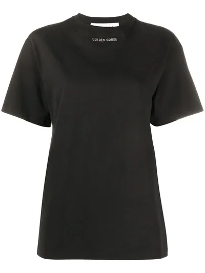 Golden Goose Dream Print Short Sleeve T-shirt In Nero