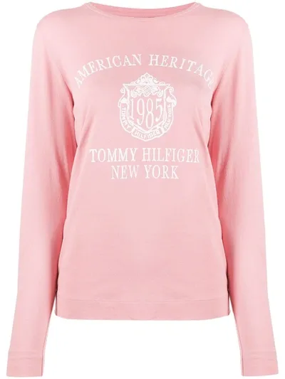 Tommy Hilfiger Heritage Print T-shirt In Pink