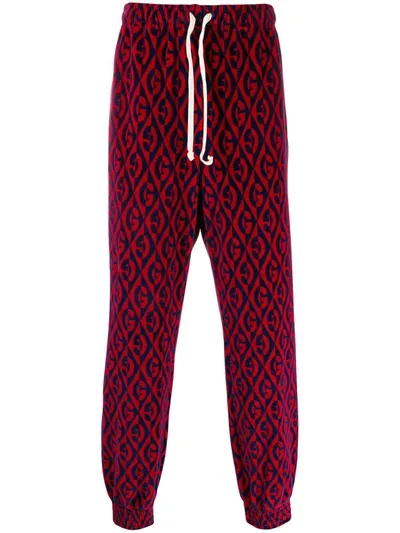 Gucci Logo Track Pants In Red