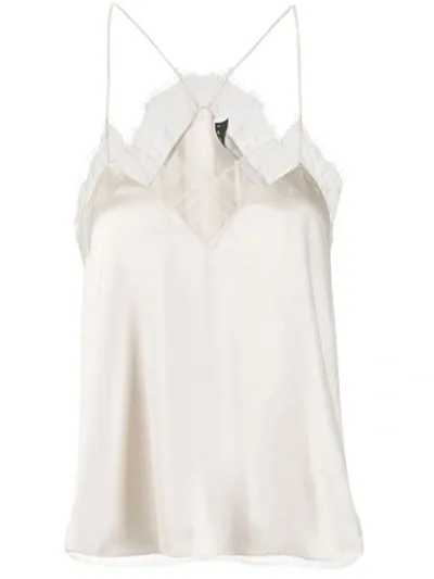 Iro Lace-embroidered Camisole Top In Neutrals