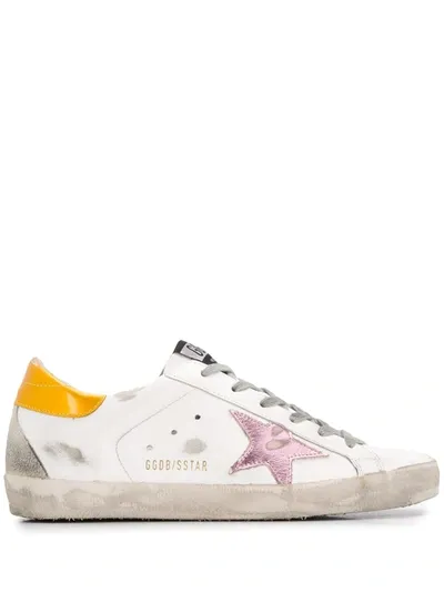 Golden Goose Superstar Appliqué Sneakers In White