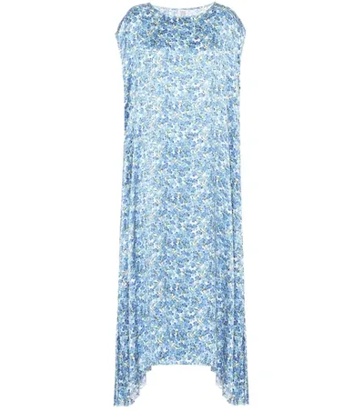 Vetements Floral-jacquard Maxi Dress In Blue