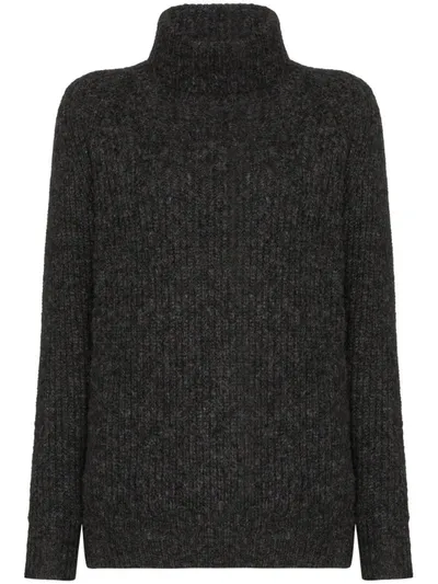 Nili Lotan Douglass Turtleneck Sweater In Grey