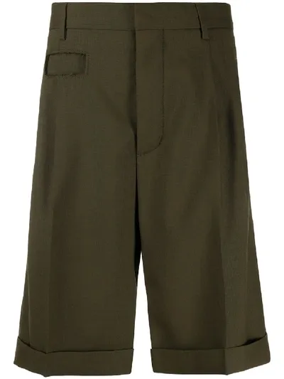 Marni Tailored Chino Shorts In Green