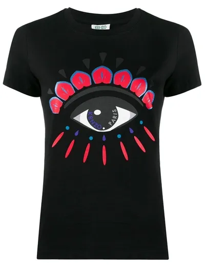 Kenzo Eye-print T-shirt In Black