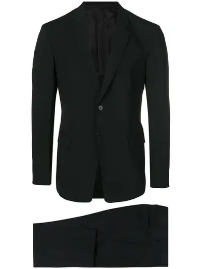 Prada Single-breasted Two-piece Suit In Black