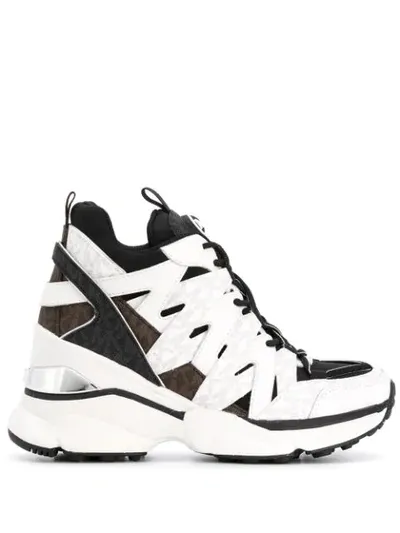 Michael Michael Kors Hero Logo-print Chunky Sneakers In Black