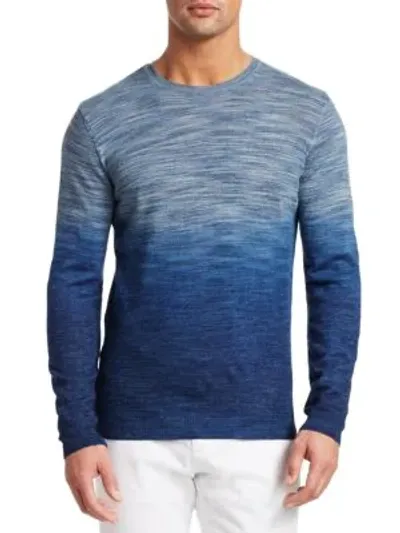 Saks Fifth Avenue Modern Dip Dye Crewneck Sweater In Blue