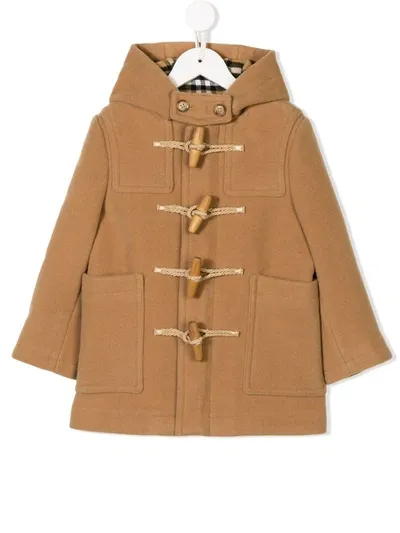 Burberry Little Kid's & Kid's Wool Toggle Coat In Brown