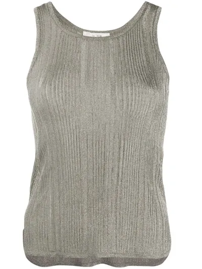 The Row Metallic Effect Ribbed Tank Top