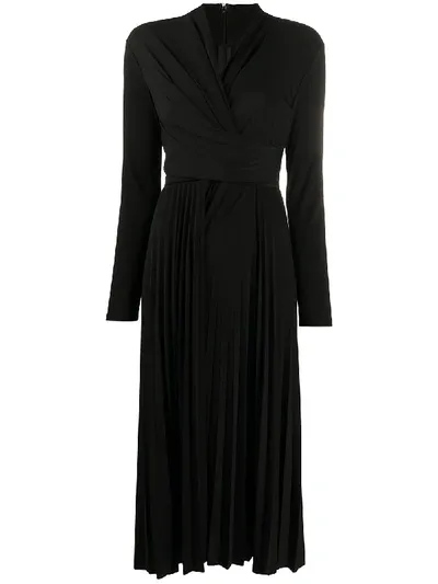 Max Mara Wrapped Front Jumpsuit In Black