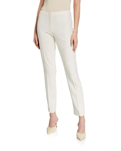 Ralph Lauren Simone Wool Pants In Ivory