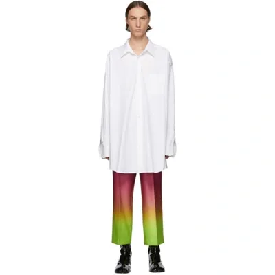 Maison Margiela Oversized Cotton-poplin Shirt In 100 White