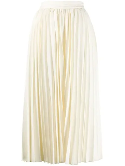 Atu Body Couture White Magic Pleated Trousers In Neutrals