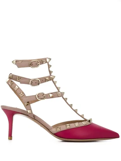 Valentino Garavani Rockstud 70mm Pumps In Pink