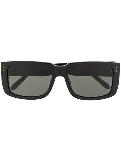 Linda Farrow Square Frame Sunglasses In Black