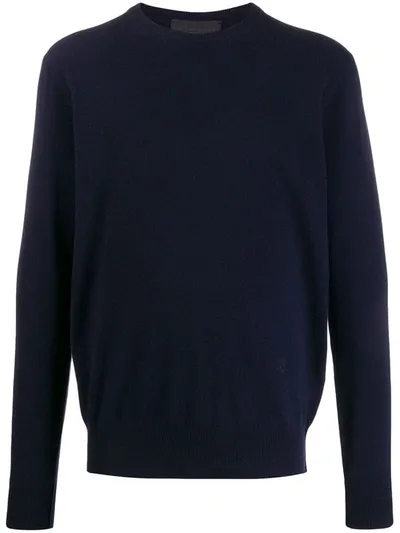 Stella Mccartney Crew Neck Jumper In Blue