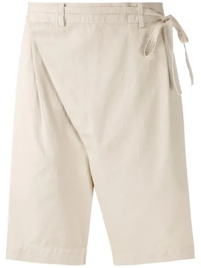 Osklen Wrap Style Shorts In Neutrals