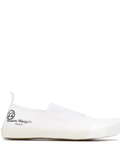 Maison Margiela Split Toe Sneakers In White