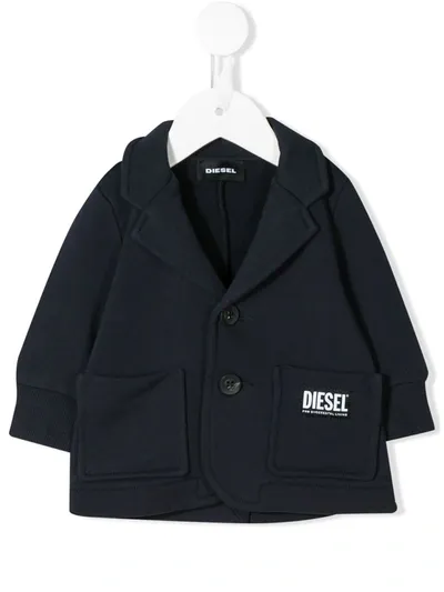 Diesel Babies' Bestickter Blazer In Blue