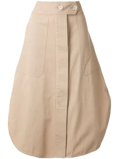 Lee Mathews High Waist Balloon Trousers In Brown