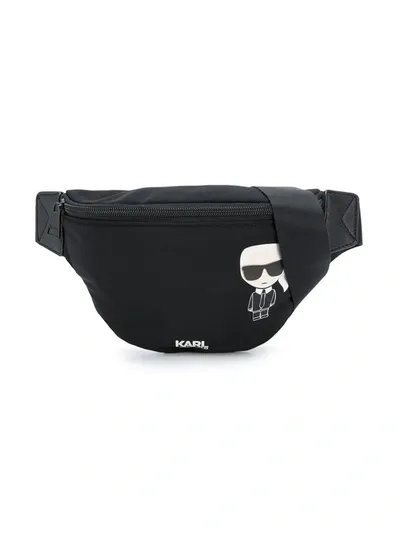 Karl Lagerfeld Kids' Ikonik Bumbag In Black