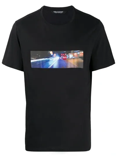 Neil Barrett Photographic Print T-shirt In Black