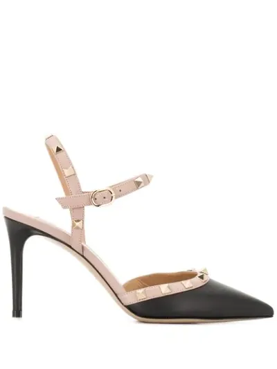 Valentino Garavani Rockstud 95mm Pumps In Black