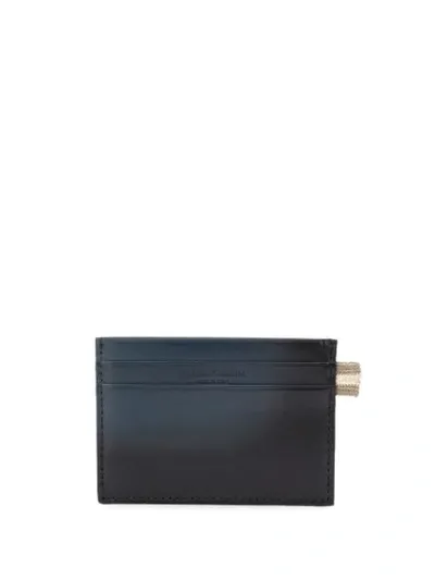 Officine Creative Logo Embossed Cardholder In Blue