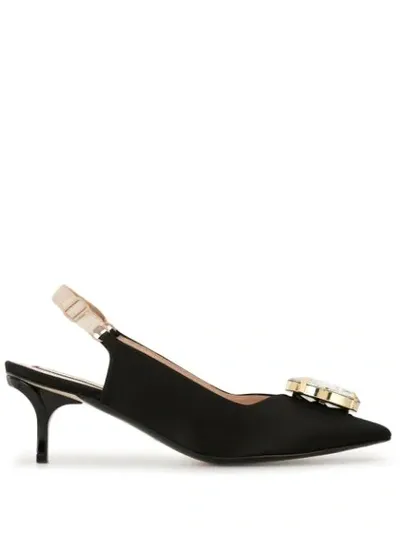 N°21 Crystal Detail 60mm Pumps In Black