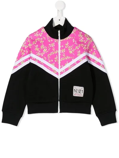 N°21 Kids' Color-block Jacket In Pink