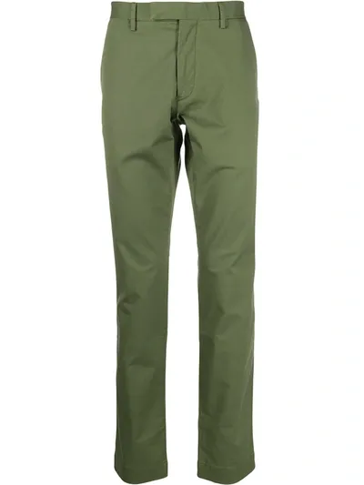 Ralph Lauren Slim-fit Chino Trousers In Green