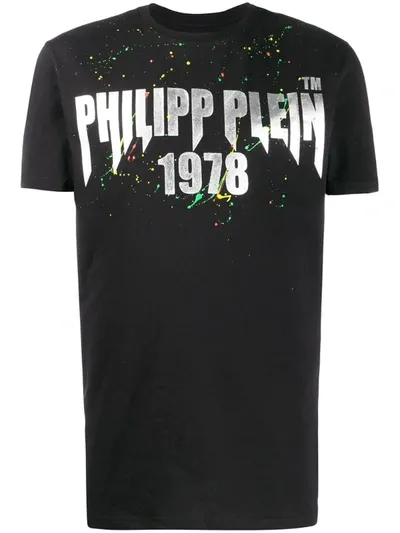 Philipp Plein Black Cotton T-shirt