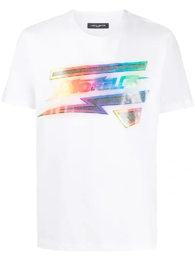 Frankie Morello Crew-neck Logo T-shirt In White