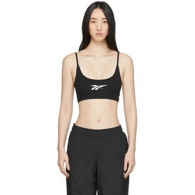 Reebok Sports Bras And Performance Tops In Black