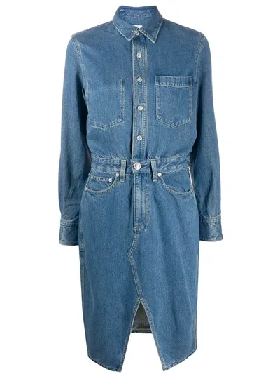 Rag & Bone Rag And Bone Blue Denim All-in-one Dress