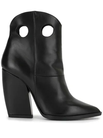 Pierre Hardy Marfa Western Ankle Boots In Black