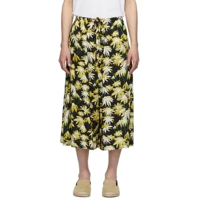 Loewe Culottes Mit Margeriten-print In 1108 Black/