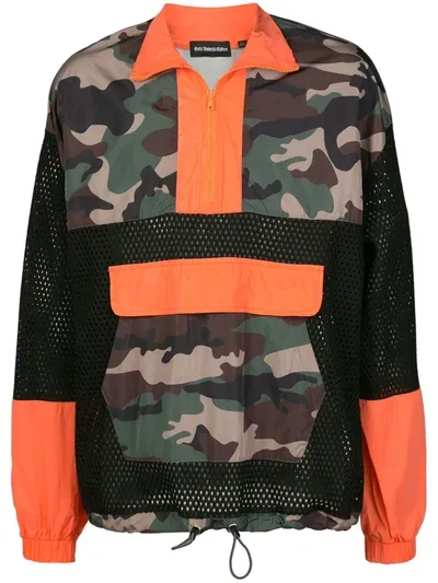 God's Masterful Children Camouflage Print Windbreaker In Orange