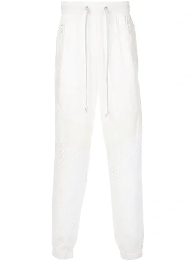 God's Masterful Children Mesh Panel Track Pants In White