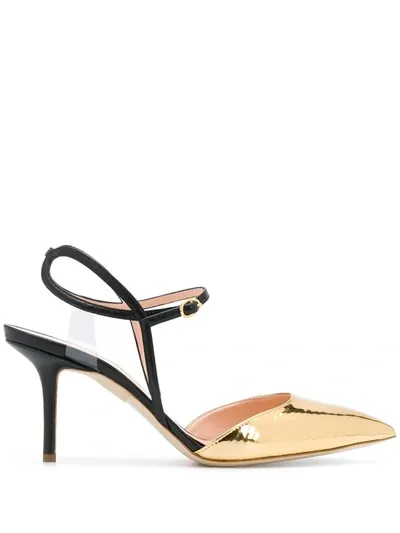 Rupert Sanderson Simphony 90mm Two-tone Pumps In Gold