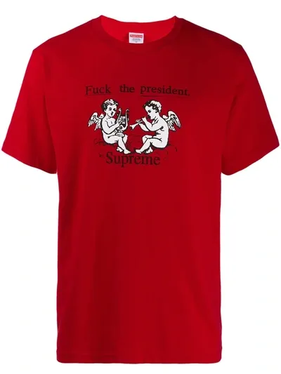 Supreme X Comme Des Garçons Ftp T-shirt In Red