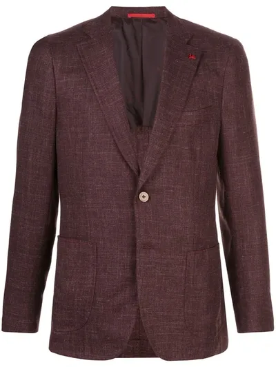 Isaia 'capri Sports' Sakko In Red