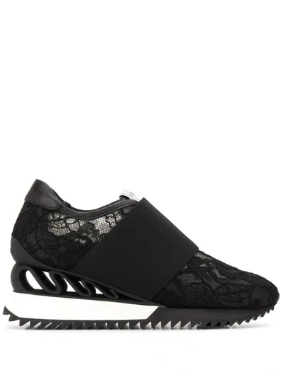 Le Silla Rubel Wave Sneakers In Black