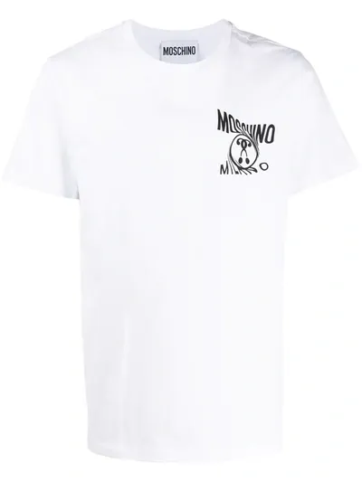 Moschino Milano Logo-print T-shirt In White